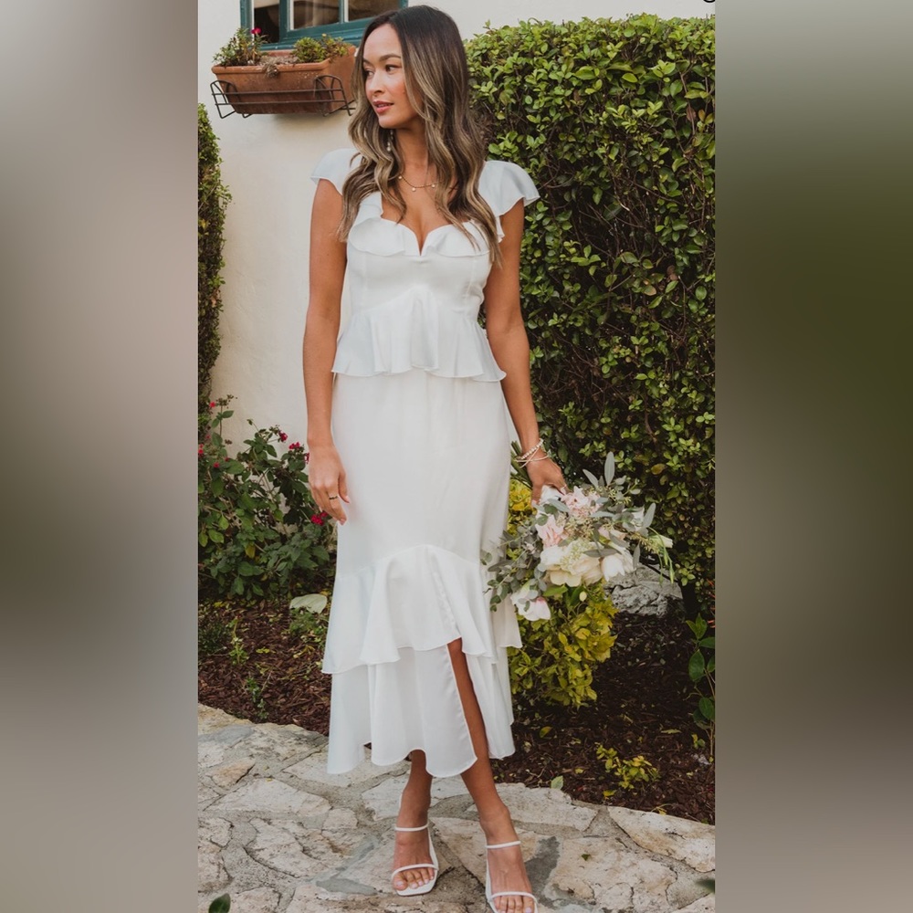 NEVER WORN Show Me Your Mumu Reese Ruffle Dress